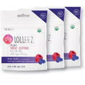 Lolleez Organic Throat Soothing Pops Mixed Berry front packaging view for sore throat relief