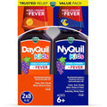 Vicks DayQuil and NyQuil Kids Grape Co Pack front view for cold relief.