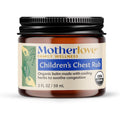 Motherlove Children's Chest Rub 2 ounce jar front view for congestion relief
