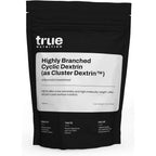 True Nutrition Highly Branched Cyclic Dextrin carbohydrate powder front packaging for intra workout energy