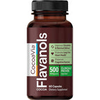 CocoaVia Cardio Health 500mg Cocoa Flavanols 60 Capsules front view