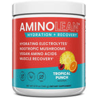 RSP Nutrition AminoLean Recovery Tropical Punch 30 Servings front view supplement jar