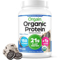 Orgain Organic Vegan Protein Powder Cookies and Cream front view 21g plant protein