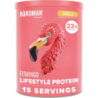 BIRDMAN Fitmingo Vegan Vanilla Protein Powder front view of 1.12 pound bag