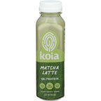 Koia Matcha Latte Protein Shake 12 Fluid Ounce front view bottle.