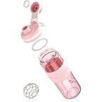 PZMLOASN 650ml protein shaker bottle leak proof gym mixer cup