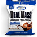 Gaspari Nutrition Real Mass Chocolate 12 Pounds bag front view for muscle building.