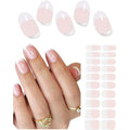 AutyaMee classic French semi-cured gel nail strips front view