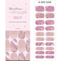 MelodySusie Semi Cured Gel Nail Strips Nude Pink Marble front packaging