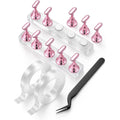 HomTop nail art practice stand set with magnetic holders and acrylic base