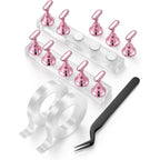 HomTop nail art practice stand set with magnetic holders and acrylic base