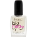 Sally Hansen Big Matte Top Coat bottle front view for professional nail finish