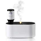 Lecdura waterless essential oil diffuser front view in black for home aromatherapy.