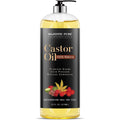 Majestic Pure Castor Oil 16 Fluid Ounce bottle front view for hair growth