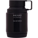 Armaf Odyssey Homme Eau De Parfum 100ml bottle front view featuring the unique black flask design.