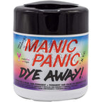 Manic Panic Dye Away Hair Dye Remover Wipes front view canister showing fifty count text