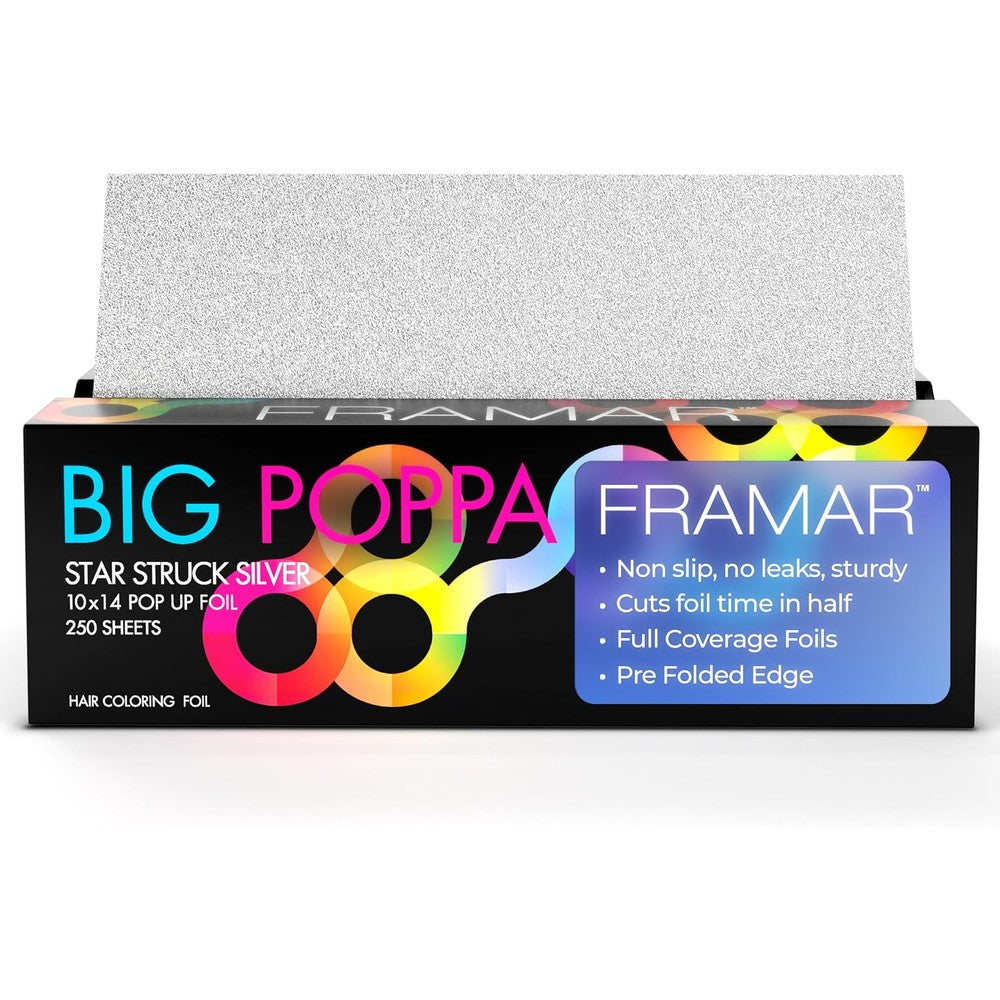 Framar Big Poppa Star Struck Silver Pop Up Hair Foil box front view
