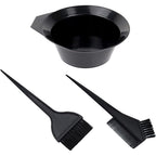 1st Choice hair dye color brush and bowl set front view showing black mixing cup and applicator brushes.