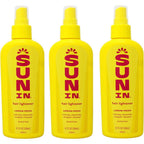 Sun In Hair Lightener Spray Lemon Fresh front view of three pack imported bottle