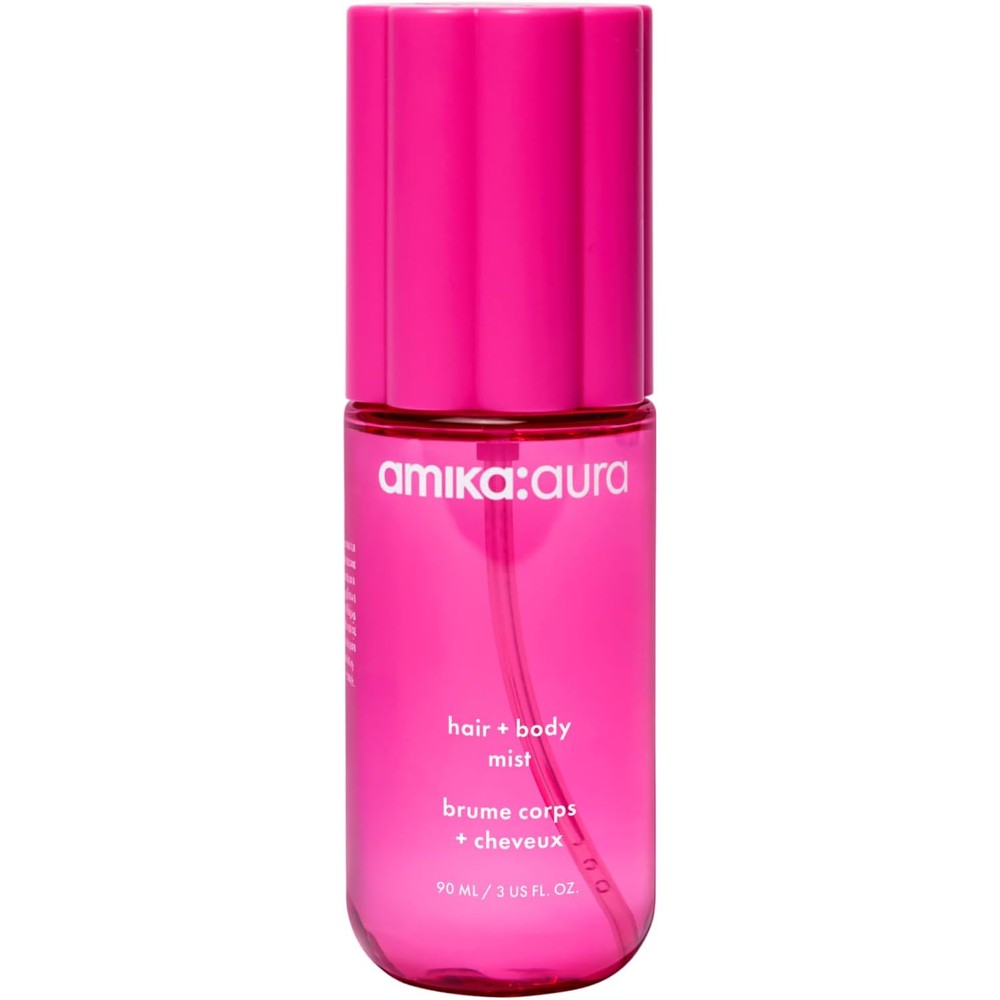 Amika Aura Hair and Body Mist bottle front view