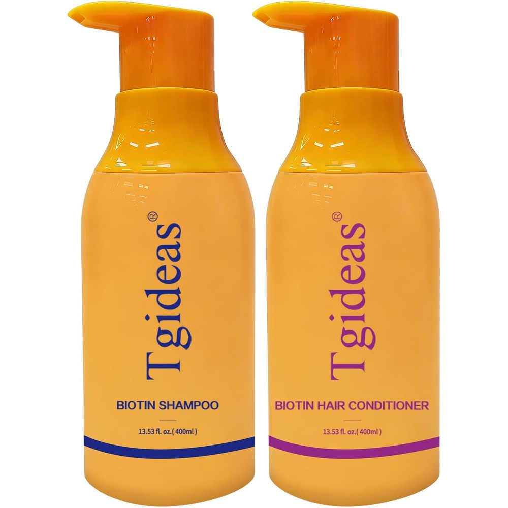 Tgideas Anti-Thinning Biotin Shampoo and Conditioner Set front view