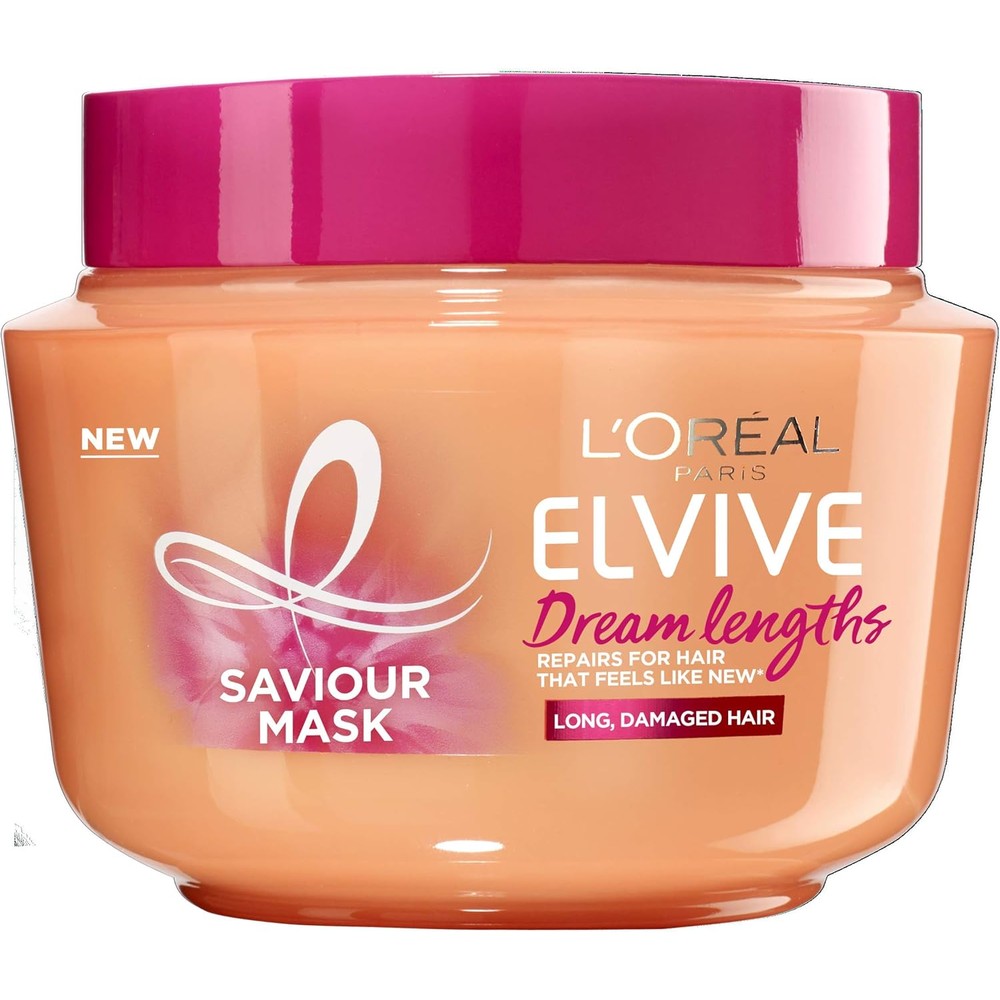 L'Oreal Paris Elvive Dream Lengths Hair Mask front view 300ml jar