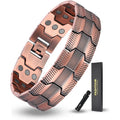 Fashtour 3X Copper Bracelet for Men front view magnetic therapy jewelry