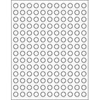 Grand Parfums 108 Blank Round Essential Oil Cap Stickers front view