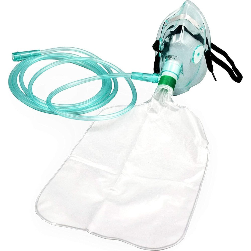 HD HOUDELL Adult Non-Rebreather Oxygen Mask front view medical supply