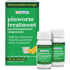 A+Health Pinworm Treatment 2 fluid ounce bottle front view for family use