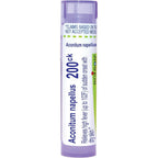 Boiron Aconitum Napellus 200CK front view tube for natural homeopathic fever relief