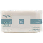 Royal Intimate Cleansing Wipes front pouch view for feminine hygiene.