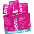 Super Fresh Lady Parts Feminine Wipes front packaging 20 count pack