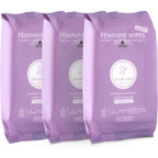 Fresh One Feminine Wipes front packaging showing aloe vera and chamomile ingredients.