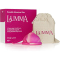 Lumma Menstrual Disc Pink Love Medium front view with removal string