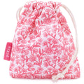 Pixie Cup Menstrual Cup Storage Bag front view floral print