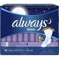 Always Maxi Size 5 Extra Heavy Overnight Pads front packaging showing 20 count.