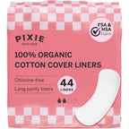 Pixie Cup Organic Cotton Panty Liners front packaging 44 count pack