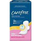 Carefree Ultra Thin Regular Pads with Wings front packaging view for period protection