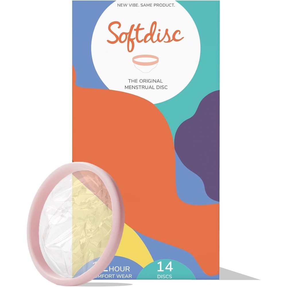 Softcup Softdisc Menstrual Discs 14  box with 12 hour leak protection