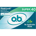 o.b. Tampons No Applicator Super 40 Count front box view