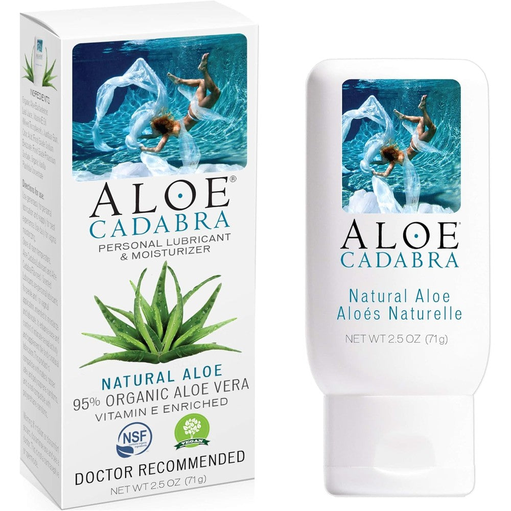 Aloe Cadabra Natural Water Based Vaginal Moisturizer front view organic aloe lube