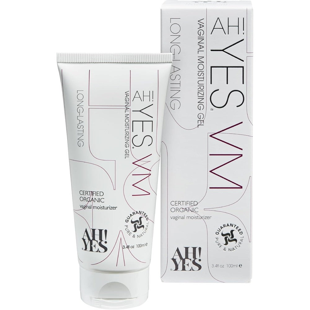 AH! YES VM Water Based Vaginal Moisturizer tube front view for intimate hydration.