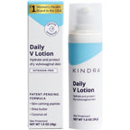 Kindra Daily V Moisturizer Lotion front view for vaginal dryness relief.