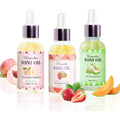 Wovarkie Yoni Oil Set of 3 front view showing dropper bottles for feminine care.
