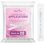 Nieteyrue disposable vaginal applicators front view showing 20 pack box.