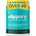 VoomVaya Slippery 60 capsules front view for vaginal dryness relief.