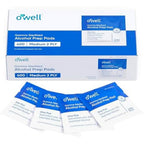 OWELL Prep Pads 400 count box front view for sterile skin disinfection