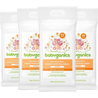 Babyganics Alcohol-Free Hand Sanitizing Wipes, Mandarin, Kills 99.9% of Common Bacteria, Moisturizing, 80 ct (20 count, 4 pack), Packaging May Vary