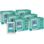 Wet Ones Hand and Face Wipes Singles, Unscented Wipes for Sensitive Skin | Individual Wipes, Hand Wipes Individually Wrapped | 24 ct. (6 pack)